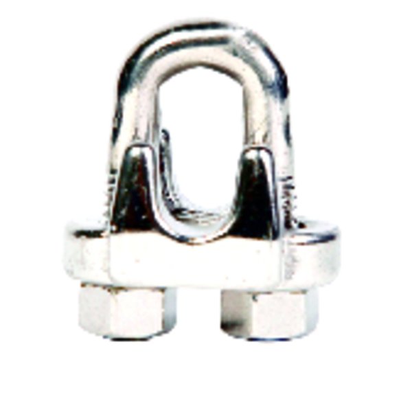 Koch Campbell Polished Stainless Steel Wire Rope Clip T7633002